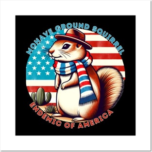 Endemic species of America: MOHAVE GROUND SQUIRRE Posters and Art